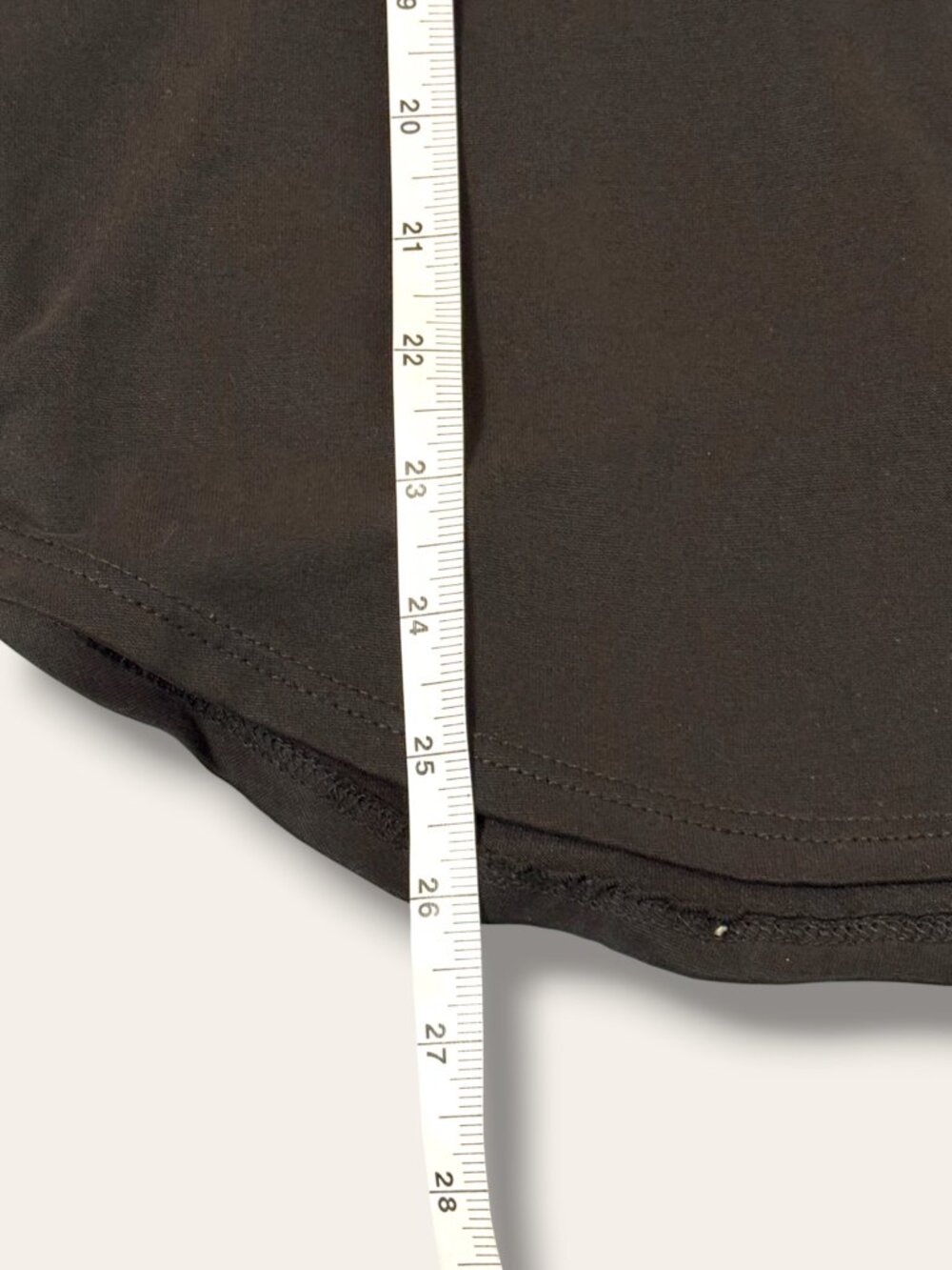 Casual Couture Top Women M Black V-Neck Zip 3/4 Sleeve Modal Stretch Lightweight - Picture 7 of 7